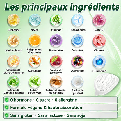 Magasin Officiel |  Luxarise® Moringa & Bérbérine 10-en-1 Patch Nanomicro-aiguilles Avancé👩‍⚕️ (Une application quotidienne, résultats visibles en 7 jours)🗼 Obésité, Diabète, Apnée du sommeil, Problèmes articulaires